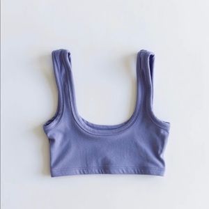 Arq wide strap bra in Periwinkle